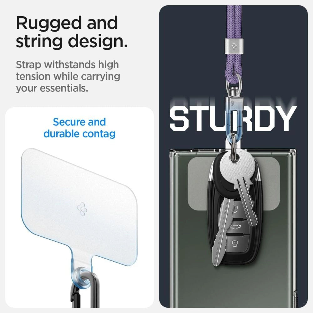 Spigen Universal Set Lanyard and Pendant - Purple_1