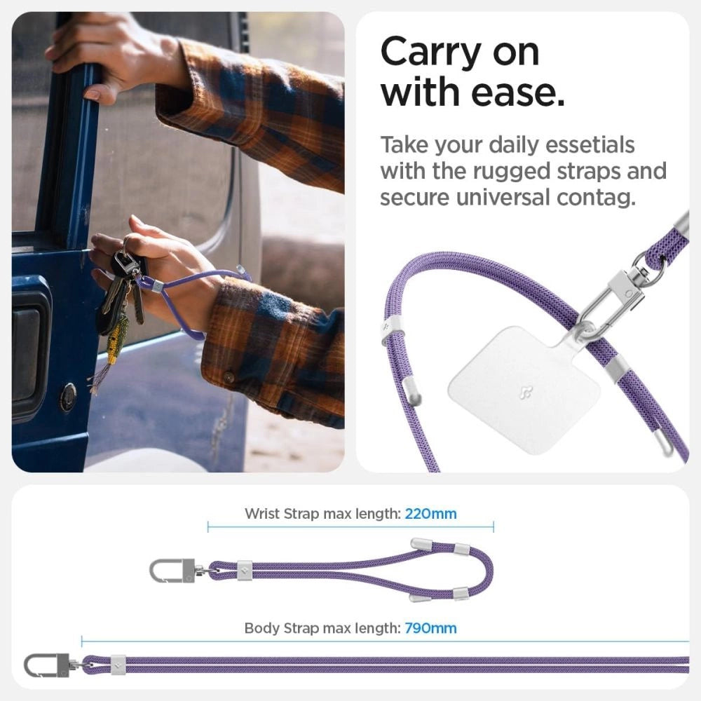 Spigen Universal Set Lanyard and Pendant - Purple_2