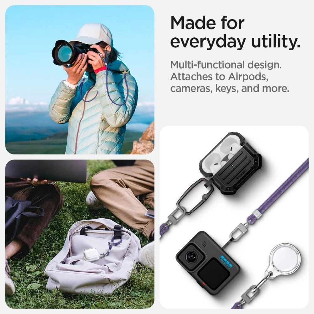 Spigen Universal Set Lanyard and Pendant - Purple_4