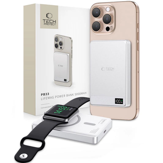 Powerbank Tech-Protect PB33 LifeMag MagSafe 5000mAH - silver_0