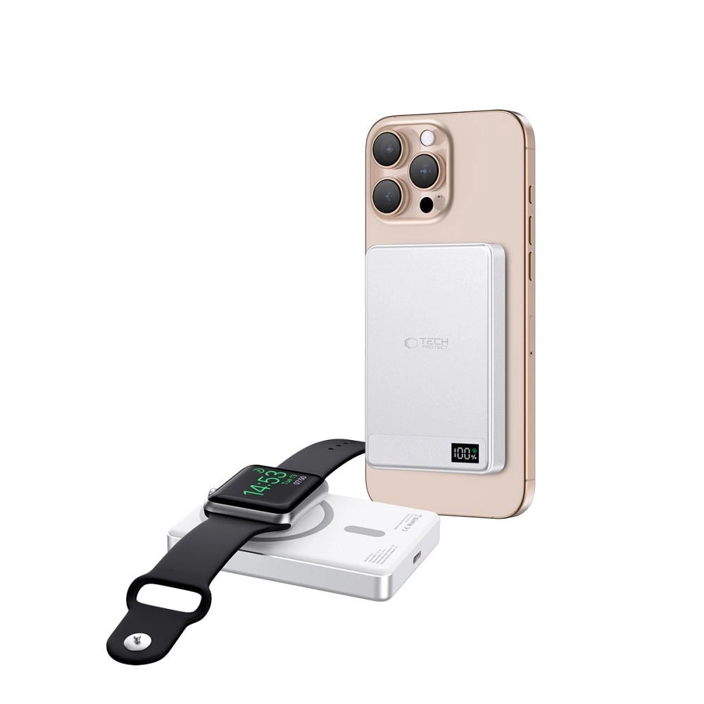 Powerbank Tech-Protect PB33 LifeMag MagSafe 5000mAH - silver_1