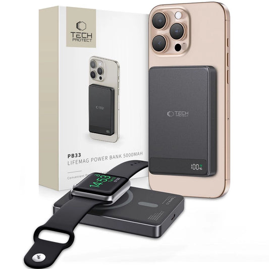 Tech-Protect PB33 LifeMag MagSafe 5000mAH powerbank - black_0