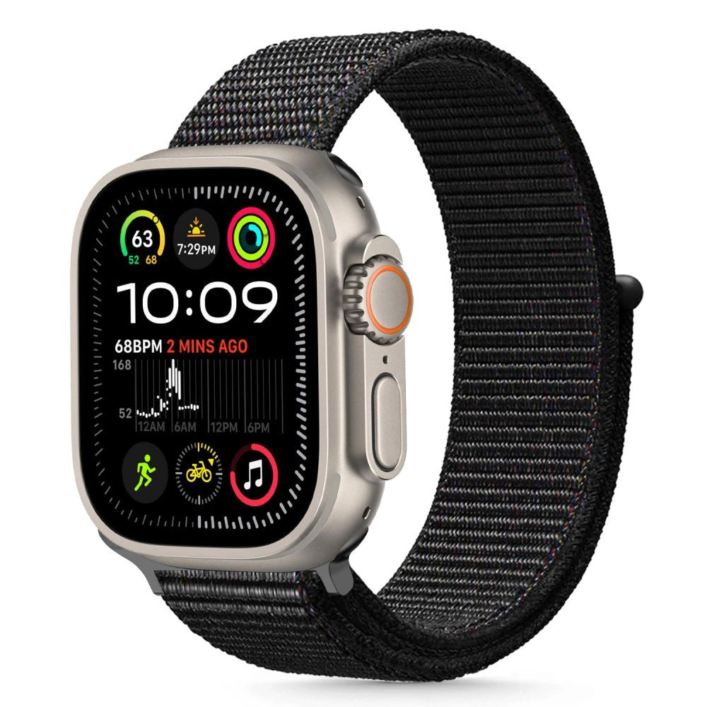 Tech-Protect Nylon Strap for Apple Watch 44 / 45 / 46 / 49 mm - Black_0