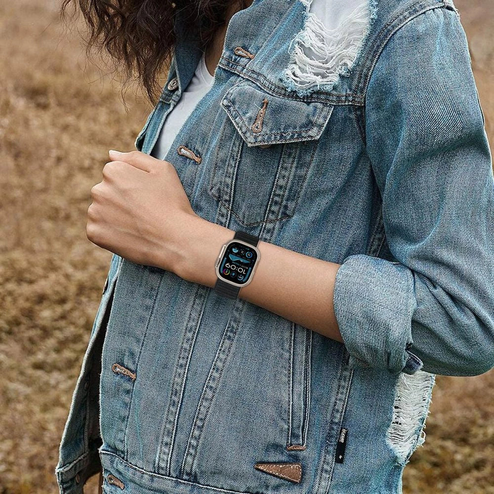 Tech-Protect Nylon Strap for Apple Watch 44 / 45 / 46 / 49 mm - Black_1