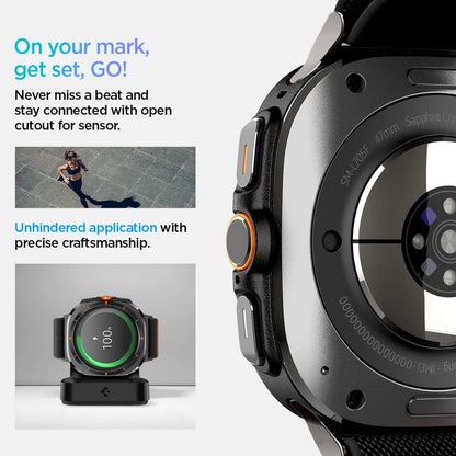 Spigen Fit Lite Strap for Galaxy Watch Ultra 47mm - Black_12