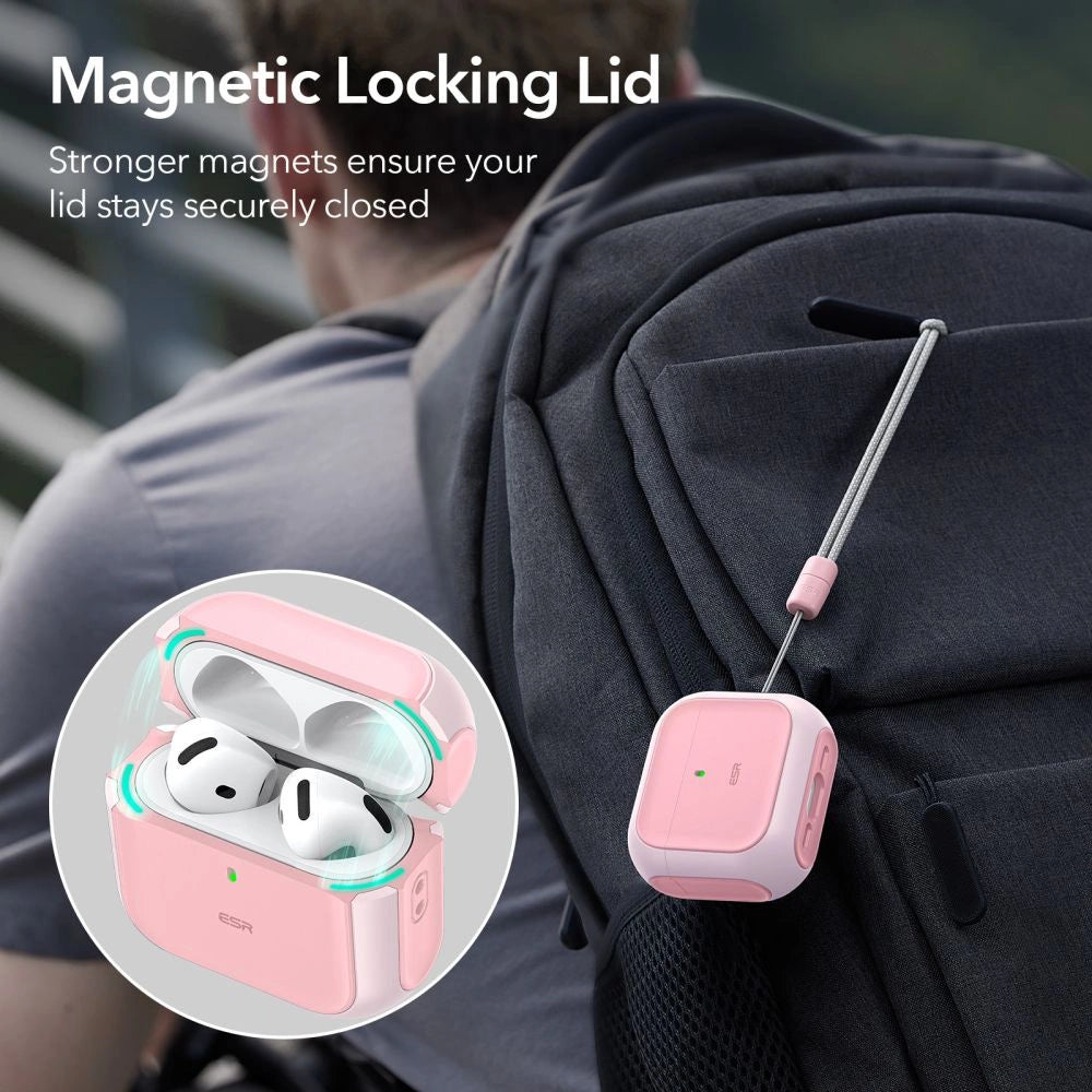 ESR Orbit Halolock MagSafe case for AirPods 4 - pink_1