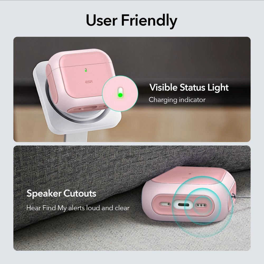 ESR Orbit Halolock MagSafe case for AirPods 4 - pink_4