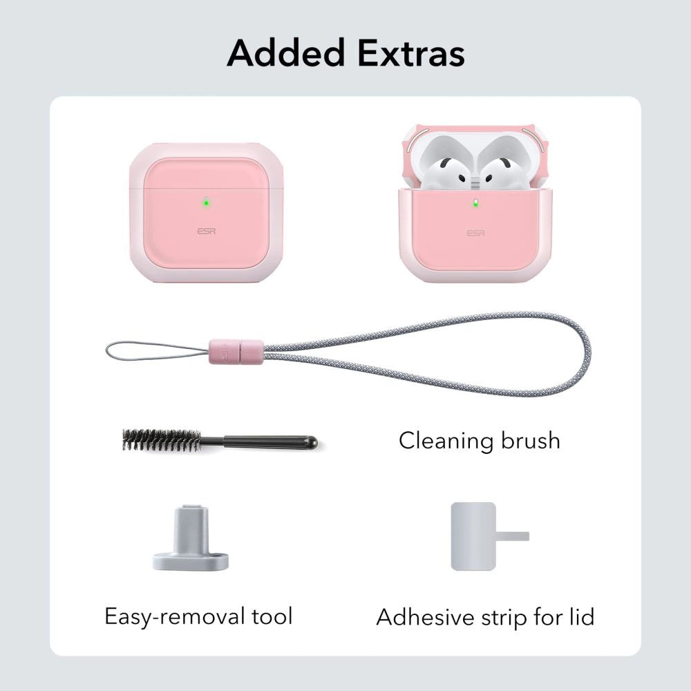 ESR Orbit Halolock MagSafe case for AirPods 4 - pink_5