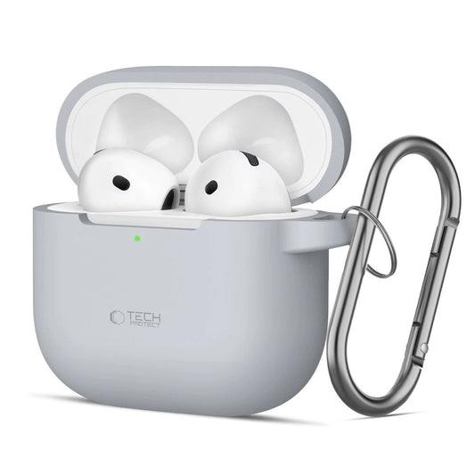 Tech-Protect Silicone Hook Case for AirPods 4 - Gray_0