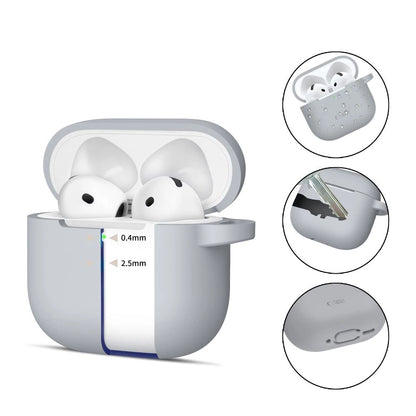 Tech-Protect Silicone Hook Case for AirPods 4 - Gray_1