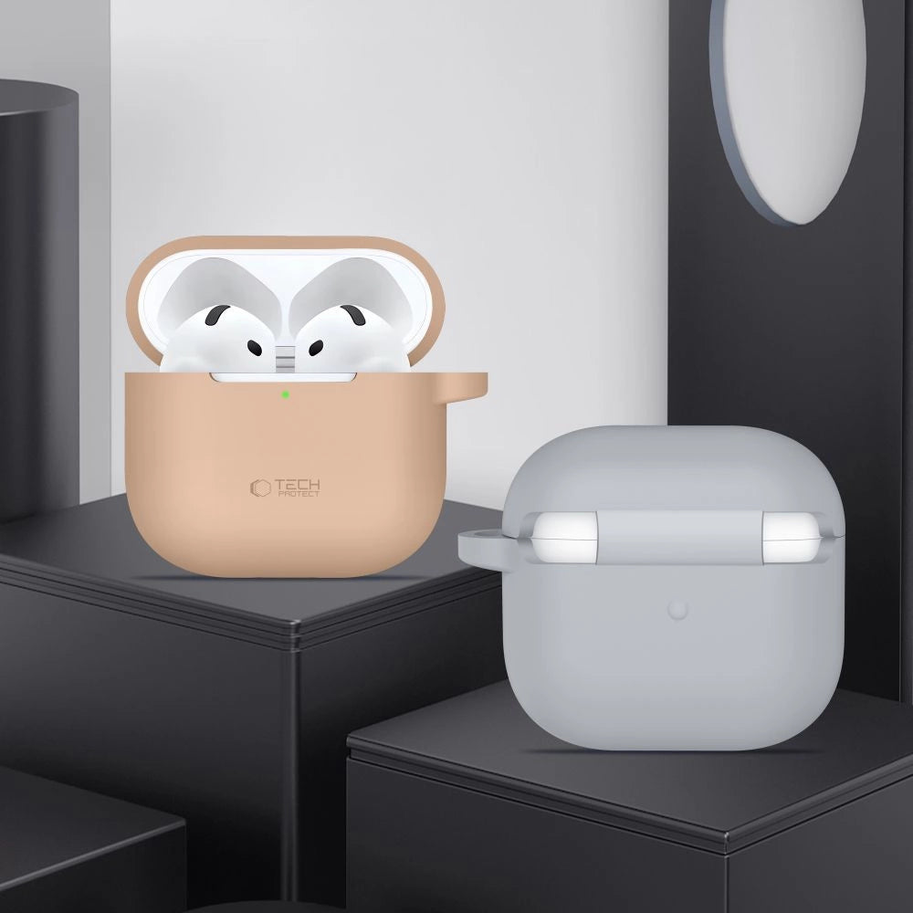 Tech-Protect Silicone Hook Case for AirPods 4 - Gray_2
