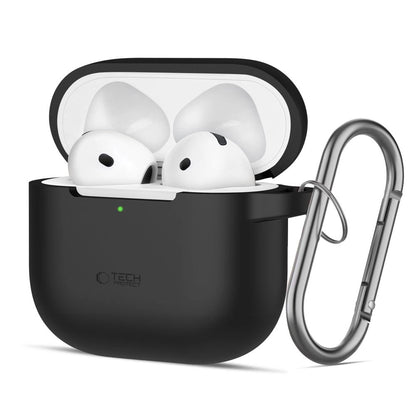 Tech-Protect Silicone Hook Case for AirPods 4 - Black_0