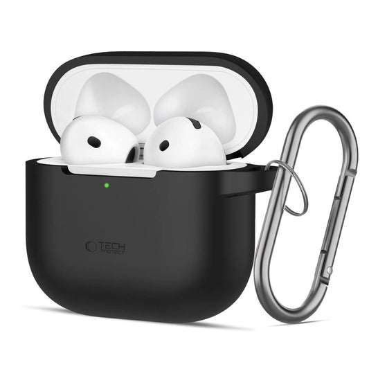 Tech-Protect Silicone Hook Case for AirPods 4 - Black_0