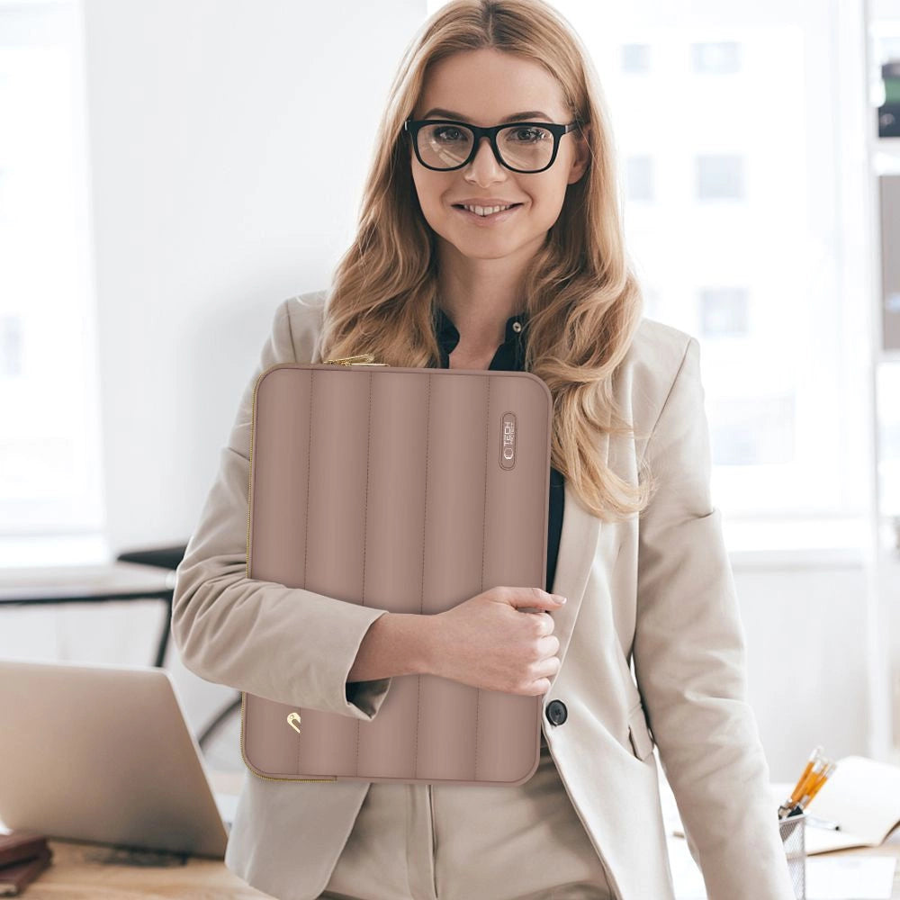 Tech-Protect Puffy 15-16" Laptop Bag - Brown_6