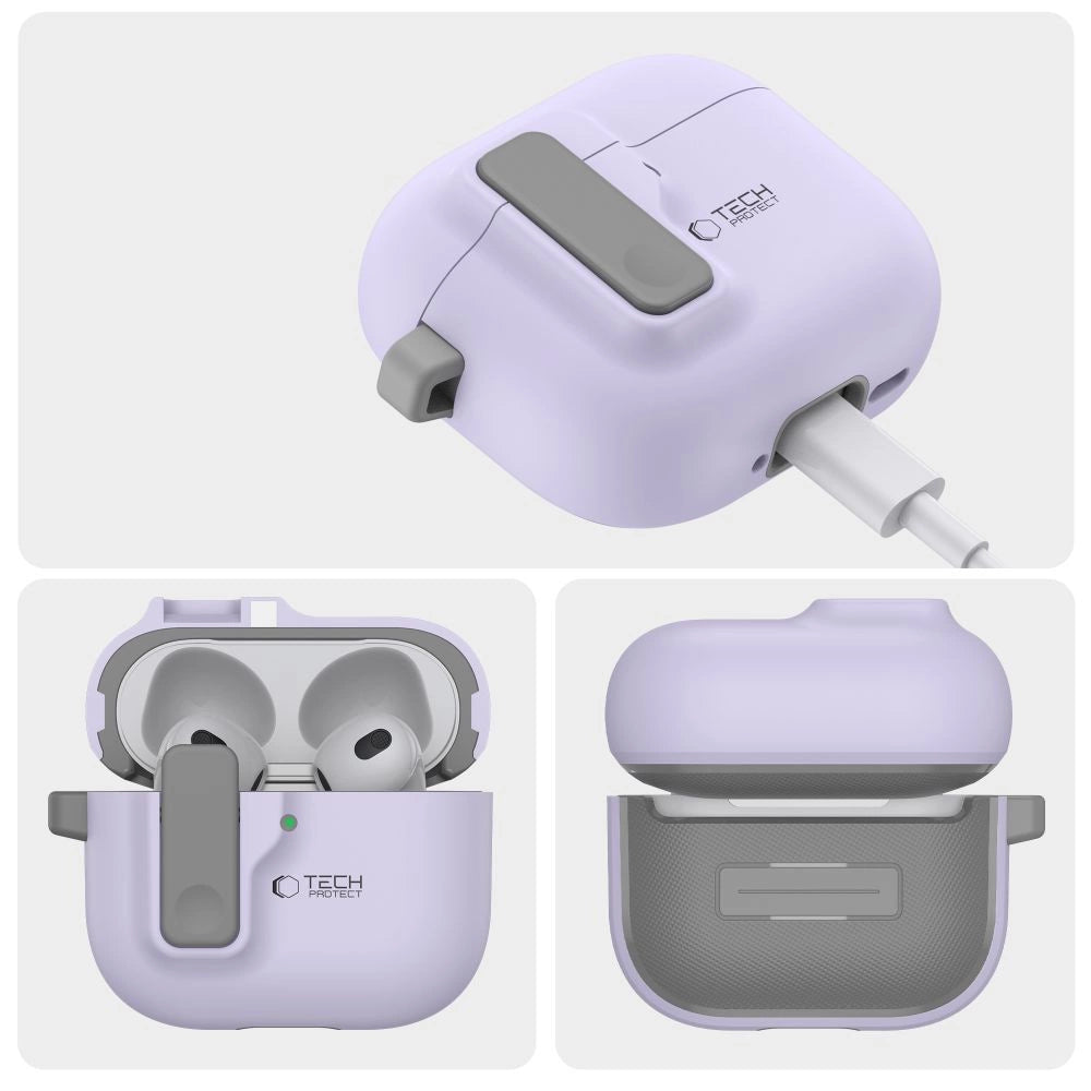 Tech-Protect Slim Hook Case for AirPods 4 - Purple_4