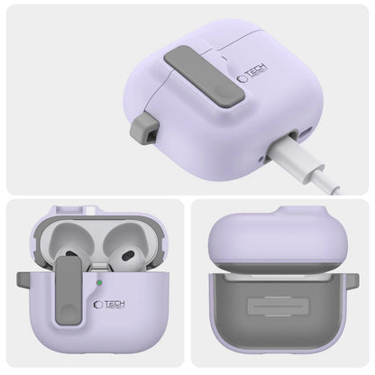 Tech-Protect Slim Hook Case for AirPods 4 - Purple_4