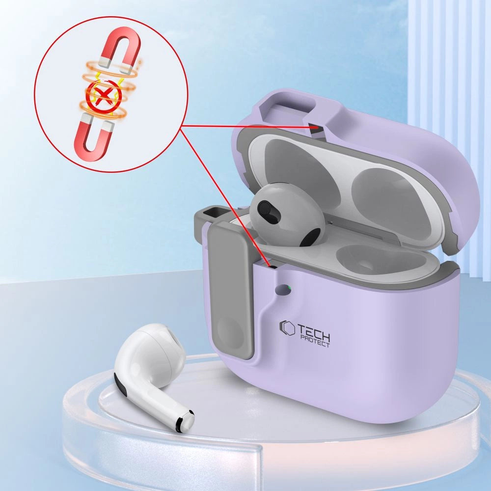 Tech-Protect Slim Hook Case for AirPods 4 - Purple_5