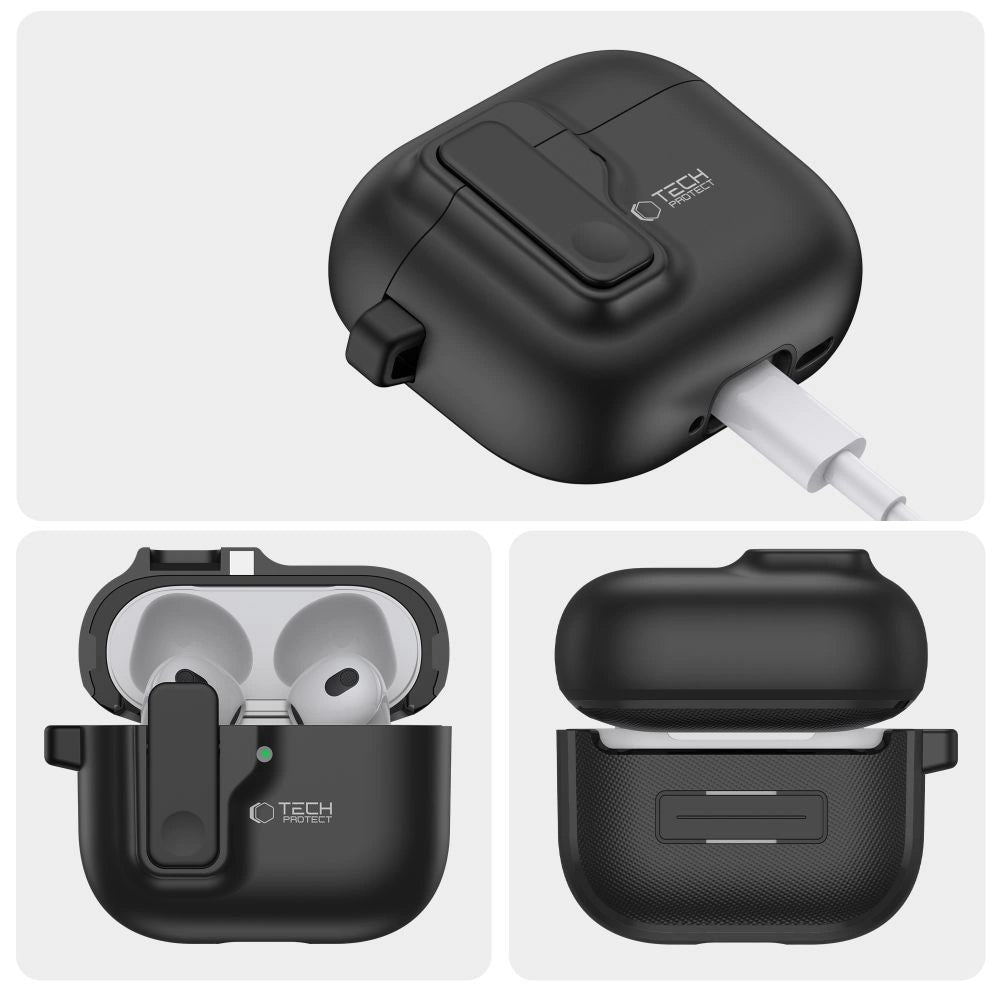 Tech-Protect Slim Hook Case for AirPods 4 - Black_4