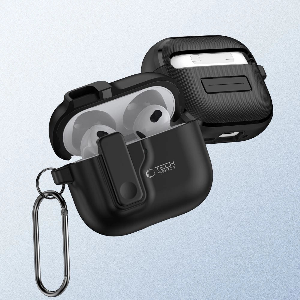 Tech-Protect Slim Hook Case for AirPods 4 - Black_1