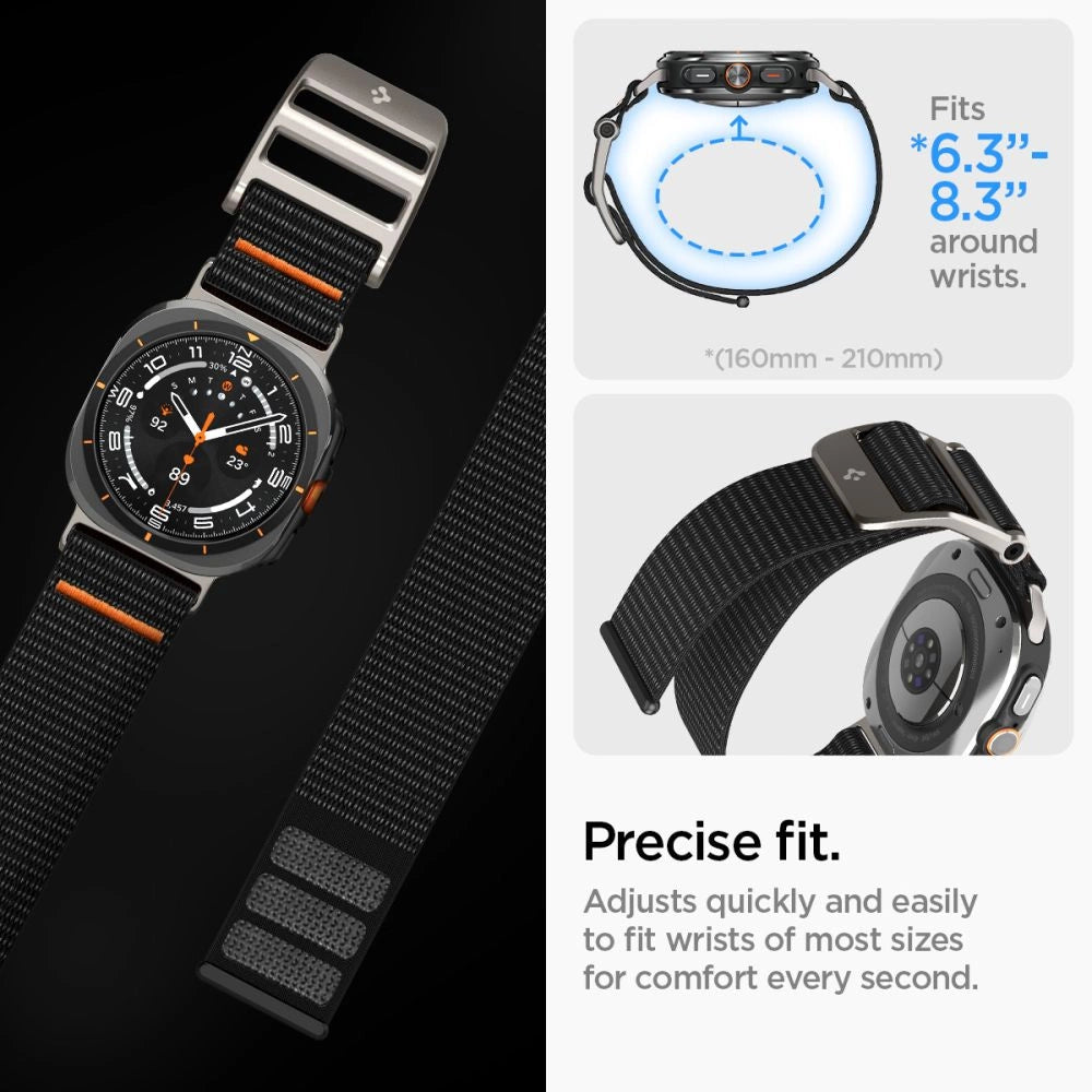 Spigen DuraPro Strap for Samsung Galaxy Watch Ultra 47mm - Black_6