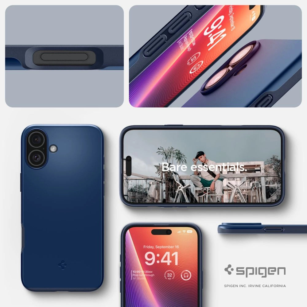 Spigen Thin Fit Magsafe iPhone 16 Case - Blue_14