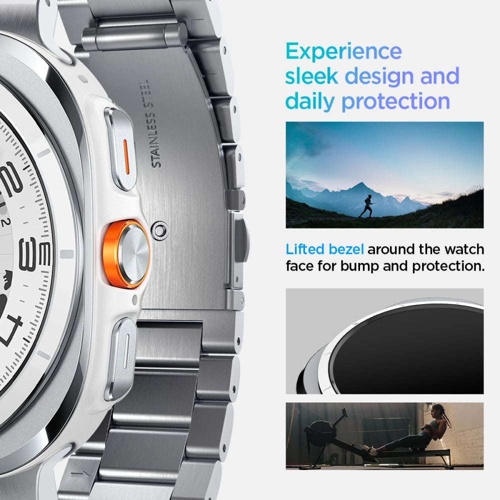 Spigen Modern Fit Band Bracelet for Samsung Galaxy Watch Ultra 47mm - Silver_10