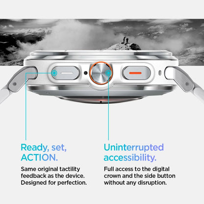 Spigen Modern Fit Band Bracelet for Samsung Galaxy Watch Ultra 47mm - Silver_13