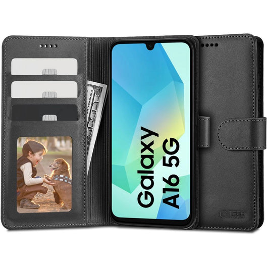 Tech-Protect Wallet Case for Samsung Galaxy A16 4G / 5G - Black_0