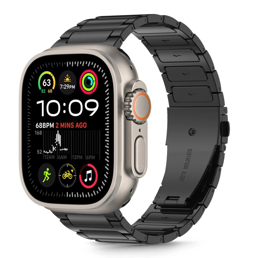 Tech-Protect Stainless Bracelet for Apple Watch 44 / 45 / 46 / 49 mm - Black_0