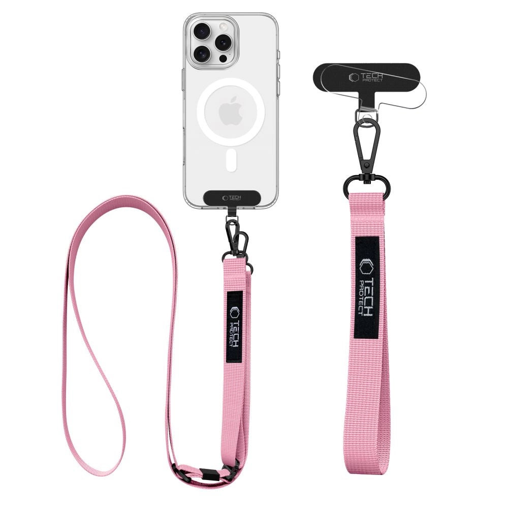 Tech-Protect C65 Rope Crossbody Leash - Pink_1