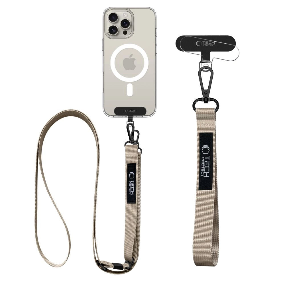 Tech-Protect C65 Rope Crossbody Leash - Beige_1