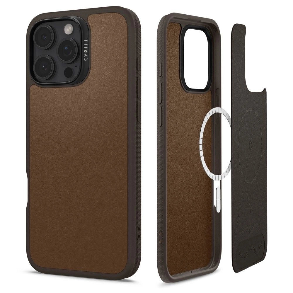 Spigen Cyrill Kajuk Mag iPhone 16 Pro Max Case - Brown_0
