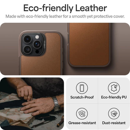 Spigen Cyrill Kajuk Mag iPhone 16 Pro Max Case - Brown_9