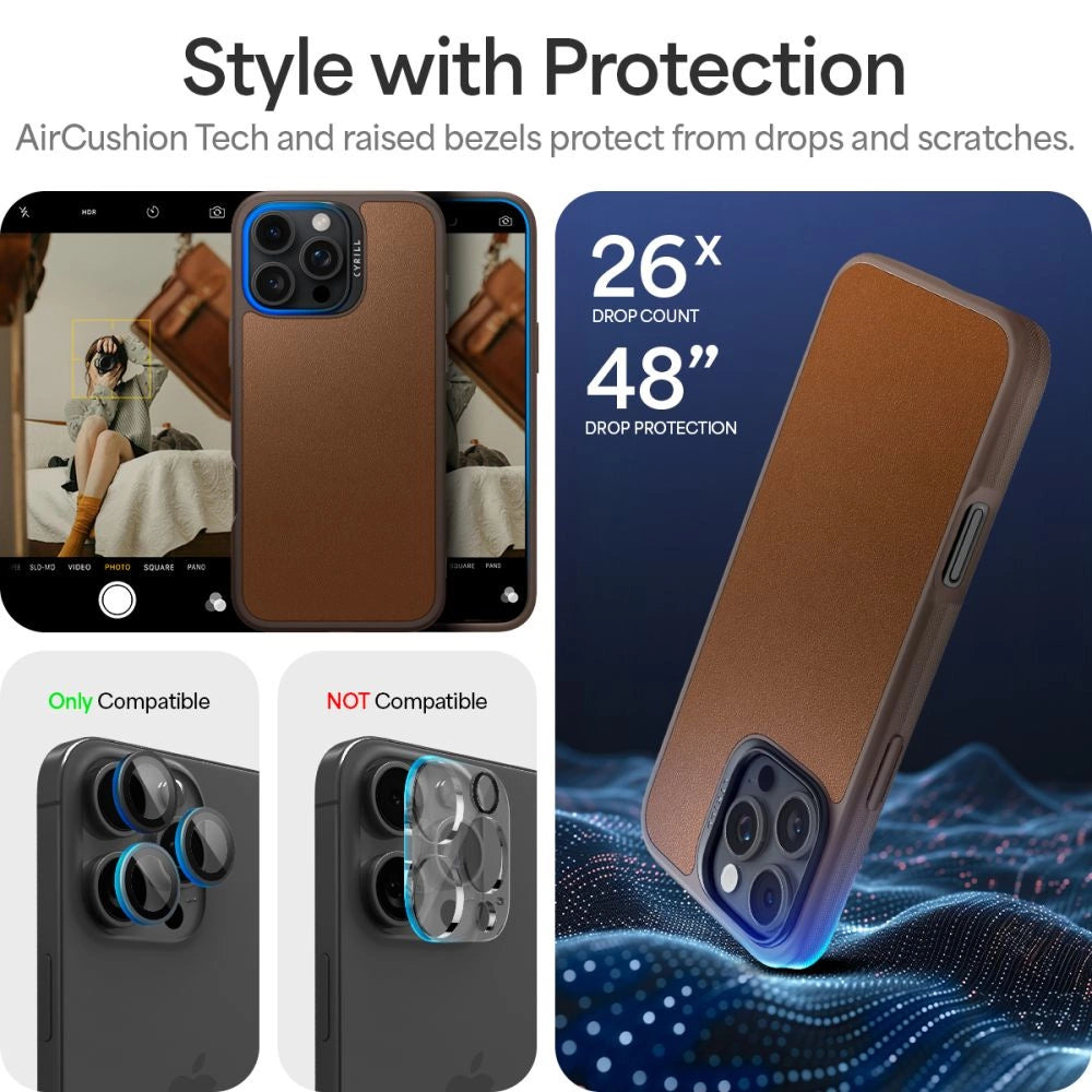 Spigen Cyrill Kajuk Mag iPhone 16 Pro Max Case - Brown_10