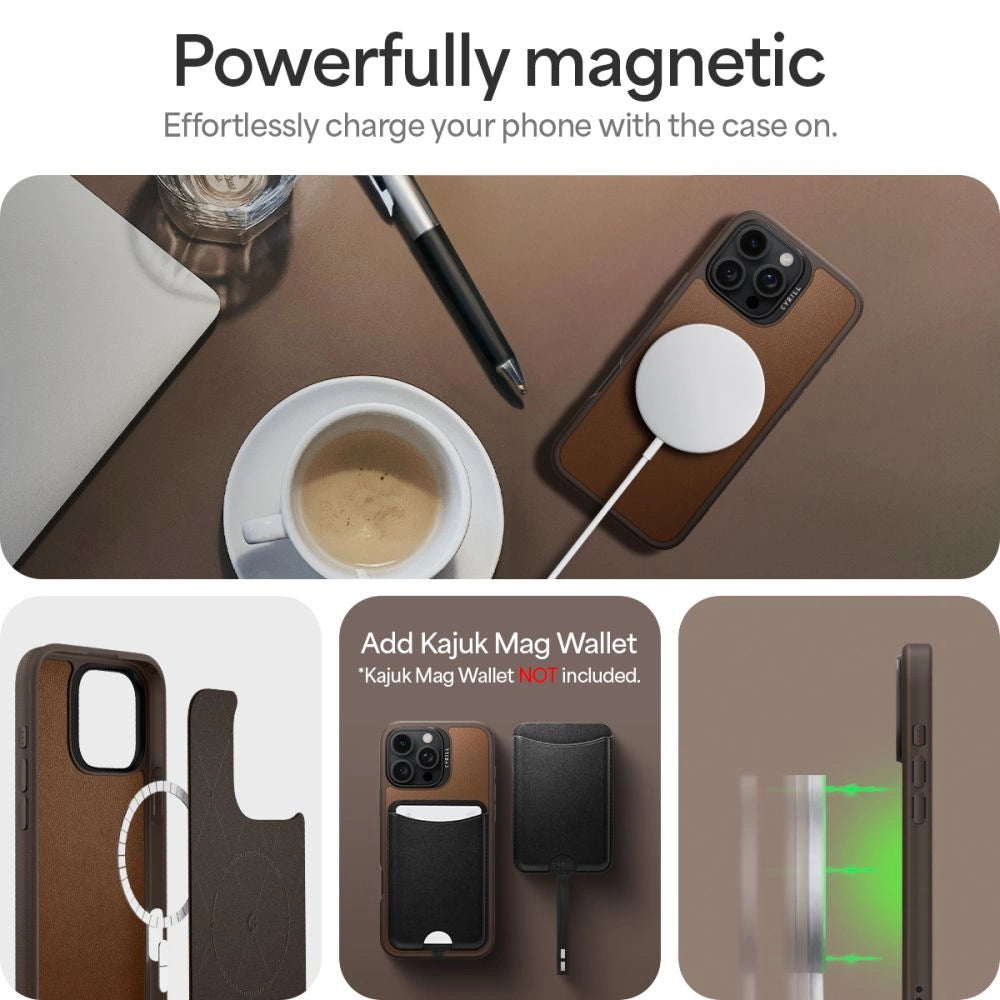 Spigen Cyrill Kajuk Mag iPhone 16 Pro Max Case - Brown_11