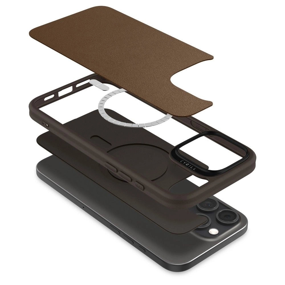 Spigen Cyrill Kajuk Mag iPhone 16 Pro Max Case - Brown_6
