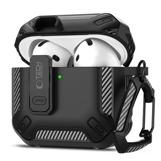 Tech-Protect Carbonox Case for AirPods 4 - Black_0