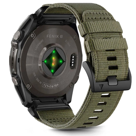 Tech-Protect Nylon strap for Garmin Fenix 5X / 5X PLUS / 6X / 6X PRO / 7X / 8 (51 mm) - green_0