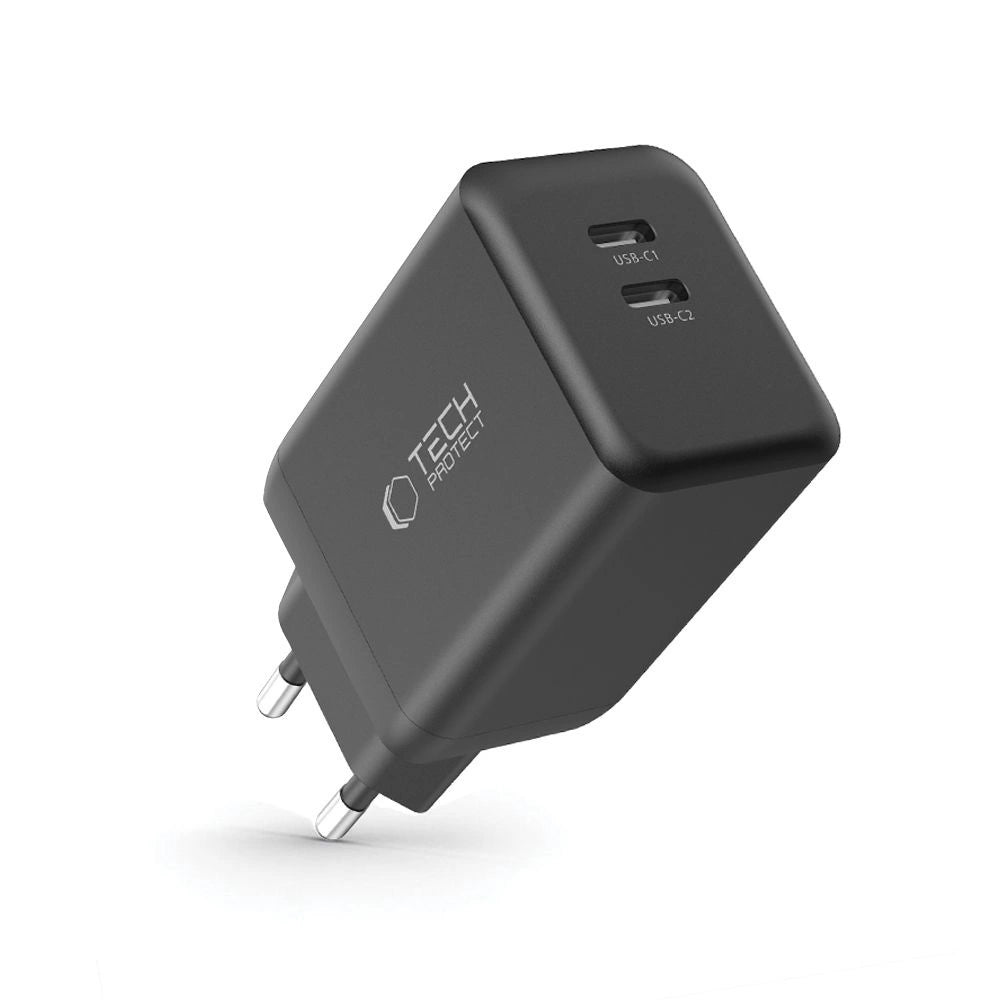 Tech-Protect NC45W-GAN 2-PORT PD45W wall charger - black_1