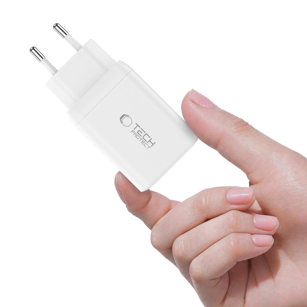 Tech-Protect NC45W-GAN 2-PORT PD45W Charger - White_4