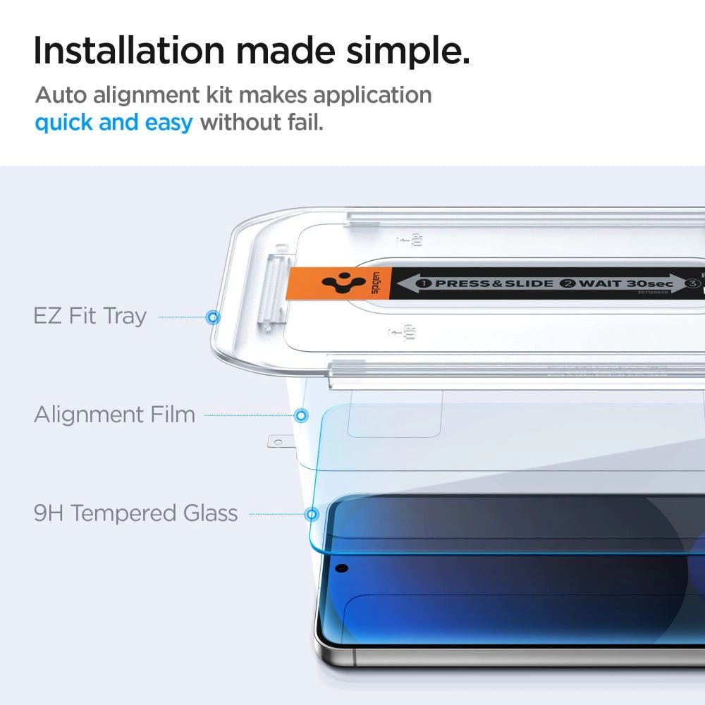 Spigen Glas.tR EZ Fit Tempered Glass for Samsung Galaxy S24 FE (2 pcs.)_7