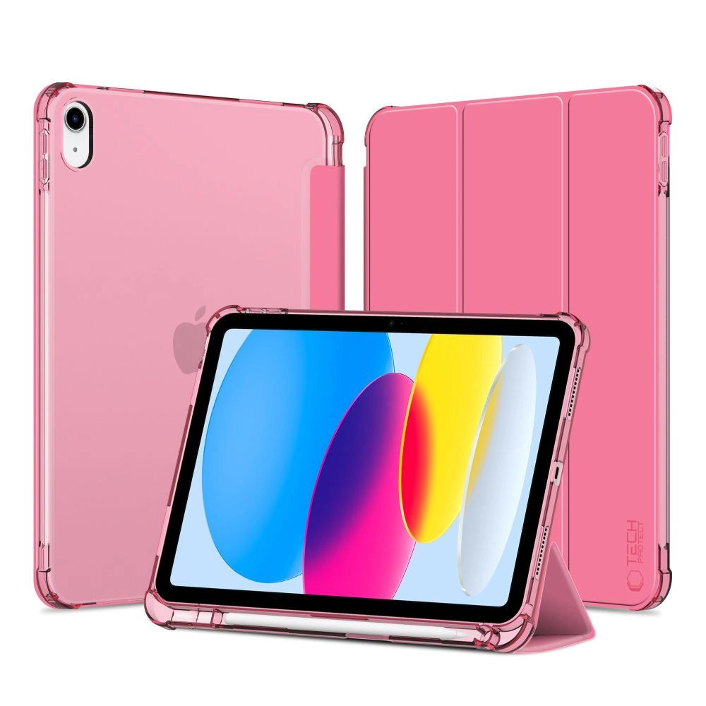 Tech-Protect SC Pen Hybrid Case for iPad 10 / 2022 - Pink - Transparent_0