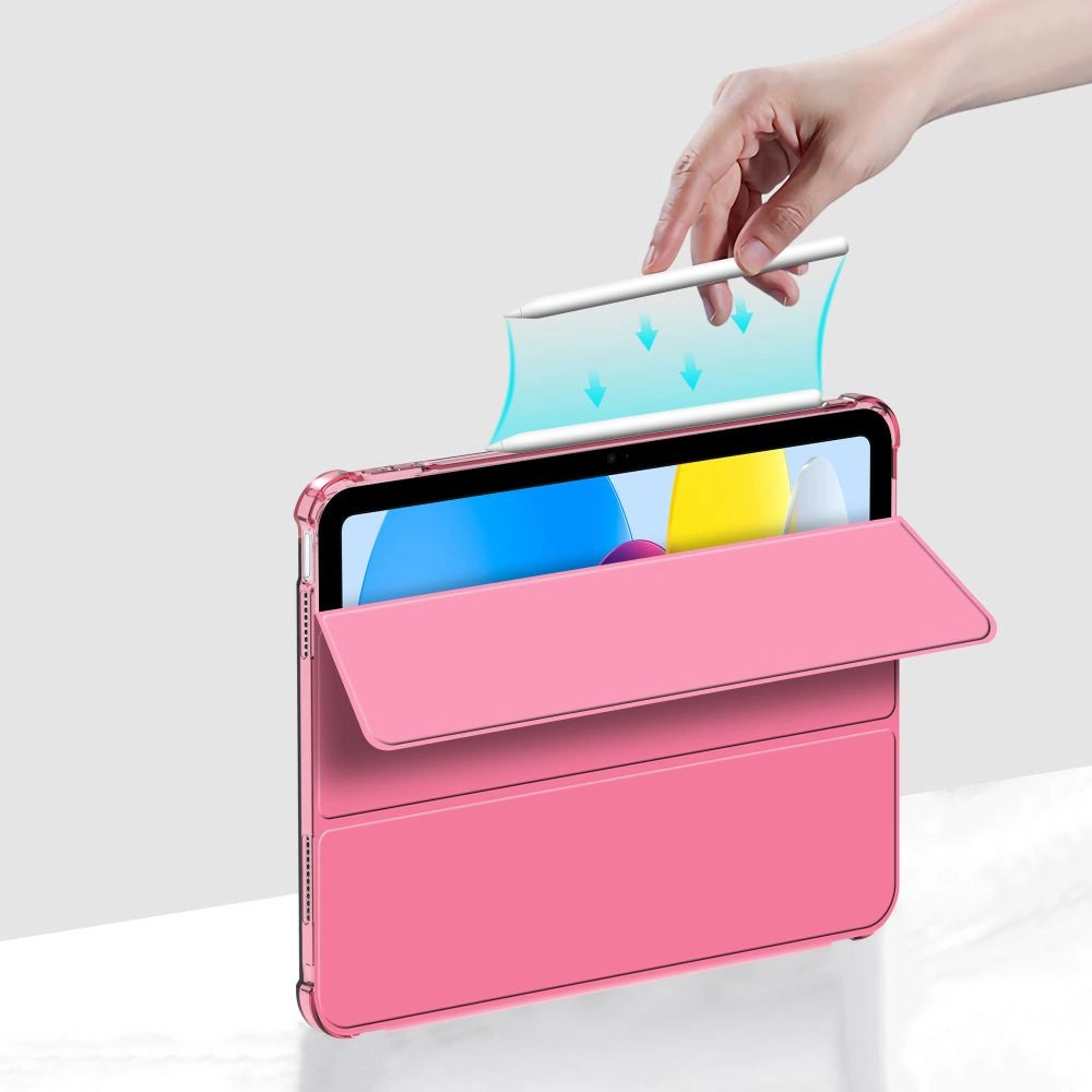 Tech-Protect SC Pen Hybrid Case for iPad 10 / 2022 - Pink - Transparent_6