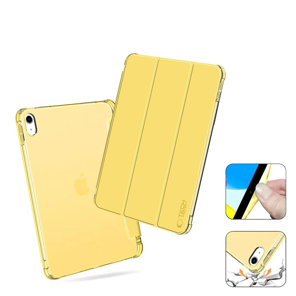 Tech-Protect SC Pen Hybrid Case for iPad 10 / 2022 - Yellow - Transparent_2