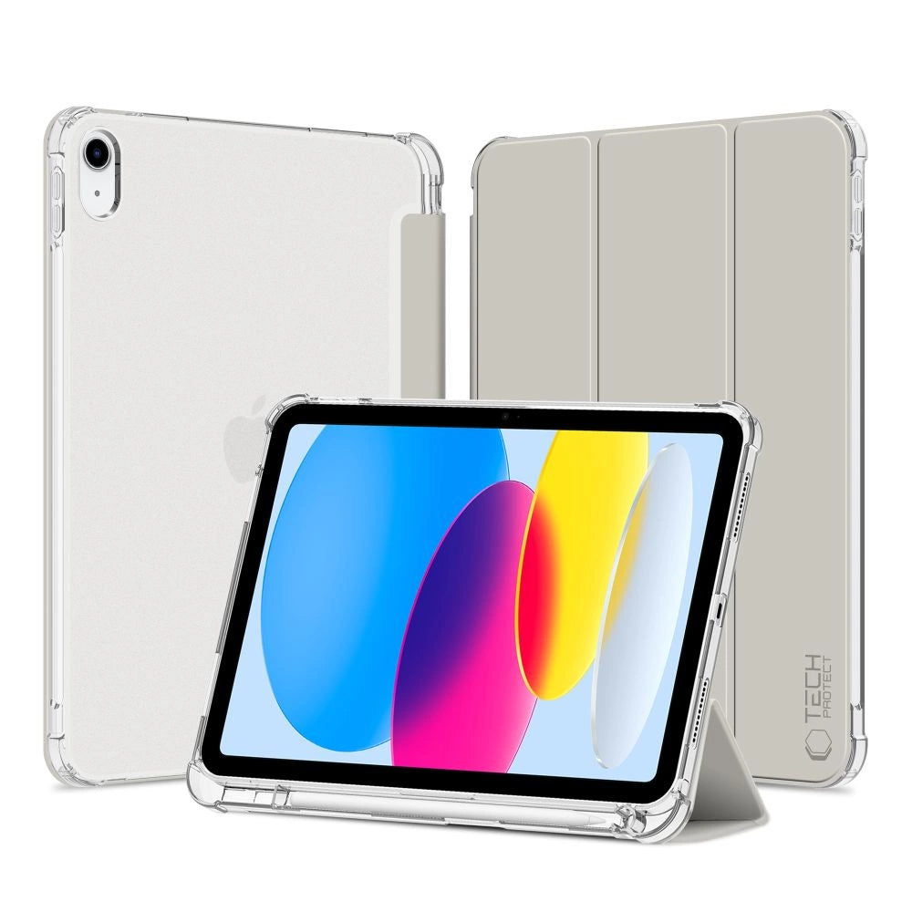 Tech-Protect SC Pen Hybrid Case for iPad 10 / 2022 - Gray - Transparent_0