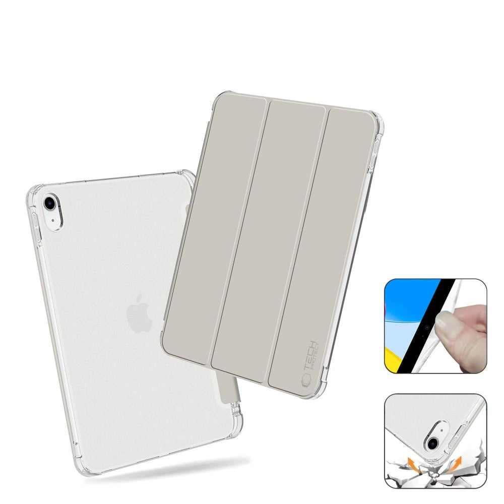 Tech-Protect SC Pen Hybrid Case for iPad 10 / 2022 - Gray - Transparent_5