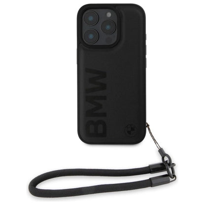 Etui BMW Signature Leather Wordmark Cord na iPhone 16 Pro Max - czarne_1