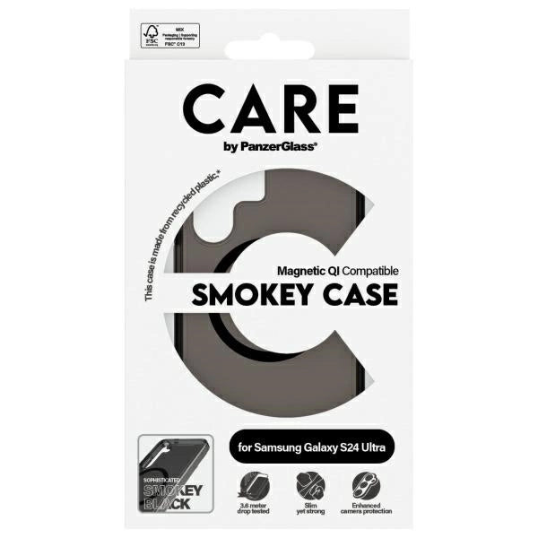 Etui CARE by PanzerGlass Flagship QI Case na Samsung Galaxy S24 Ultra - czarne_3