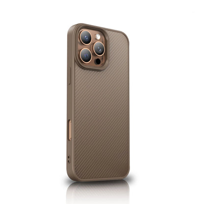 Wozinsky Carbon Fiber Case with MagSafe for Samsung Galaxy S25+ - Brown_0