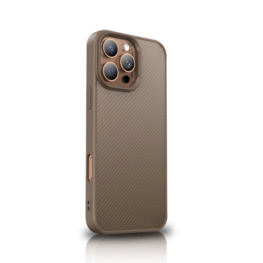 Wozinsky Carbon Fiber Case with MagSafe for Samsung Galaxy S25+ - Brown_0